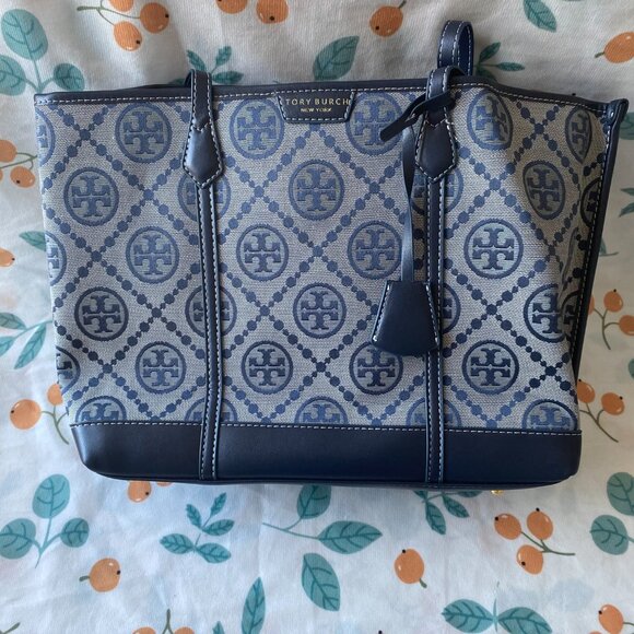 Tory Burch Blue Hang Bag - Picture 3 of 14